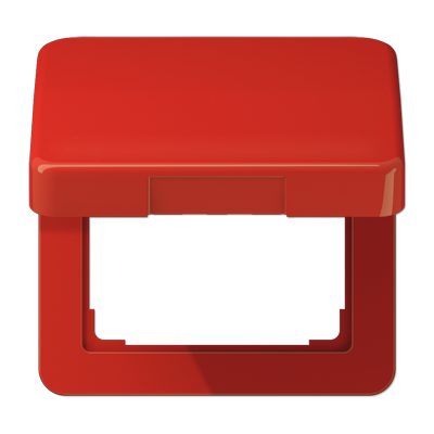 JUNG Крышка ударопрочная откидная ударопрочная для штекерных розеток красная CD590BFKLRT