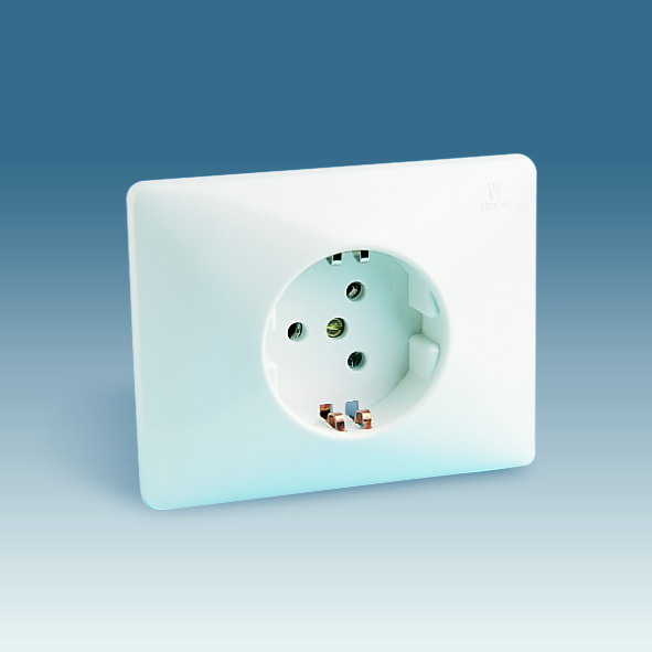 Simon Other Белая Розетка 3P+N+E, керамическая основа, 25А 380В, (под вилку 07068-31) скрытый монтаж, дюропласт 48473-31
