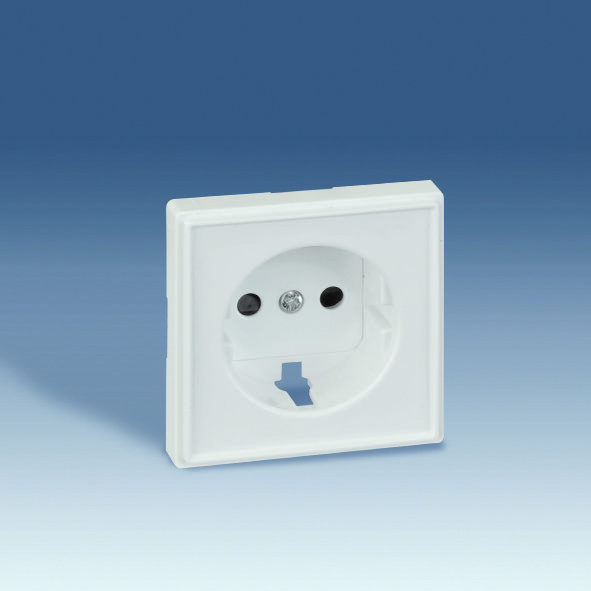 Simon 27 Scudo Серая Накладка на розетку с заземлением 2705041-063