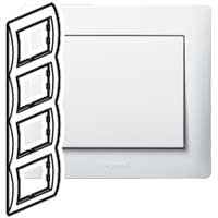 Купить Legrand Galea Life Белый Рамка 4-я, вертикальная 771008