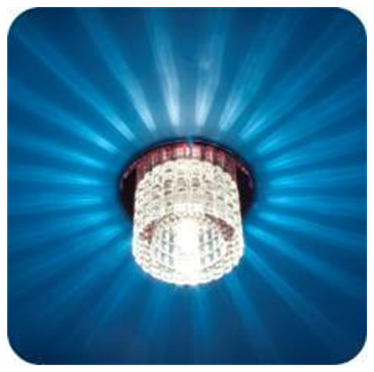 Italmac Bohemia 220 14 74 Светильник декоративный из огранненого стекла, G9, пурпур