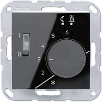 JUNG A 500 Черный Регулятор теплого пола, 10(4)А FTRA231SW