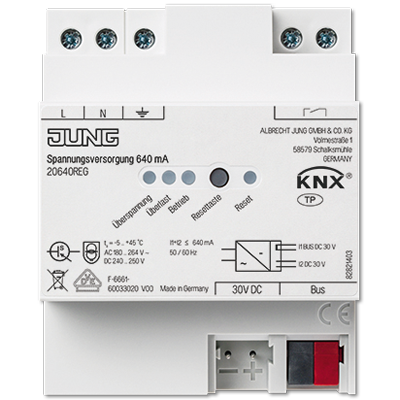 JUNG KNX блок питания, 640mA 20640REG JUNG KNX блок питания, 640mA 20640REG