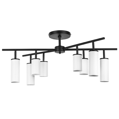 Lightstar LR728364864 Люстра RULLO 8х50W GU10 ЧЕРНЫЙ/БЕЛЫЙ (571728+214436-4+214486-4), шт