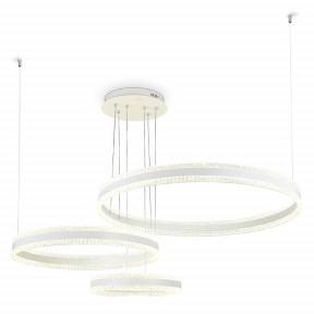 Ambrella Светильник светодиодный подвесной управляемый FA6201/3 WH белый 245W 3000K+6400K/3000K/6400K/4200K+4200K 1230*800*940 (ПДУ РАДИО 2.4G)