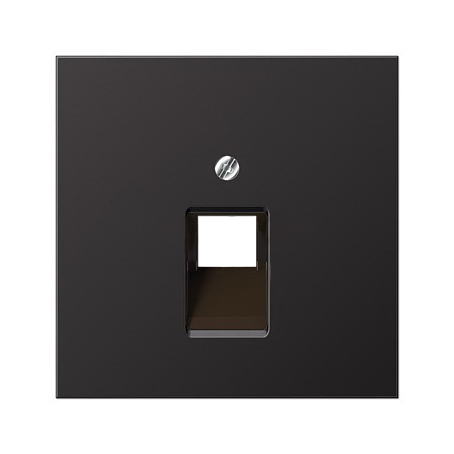 JUNG EcoProfi Черный матовый Накладка 1-ой ТЛФ/комп розетки EP569-1BFPLUASWM