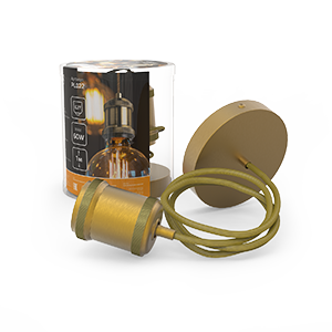 Gauss Светильник подвесной Decor PL022 бронзовый E27, 1 м, 1/40