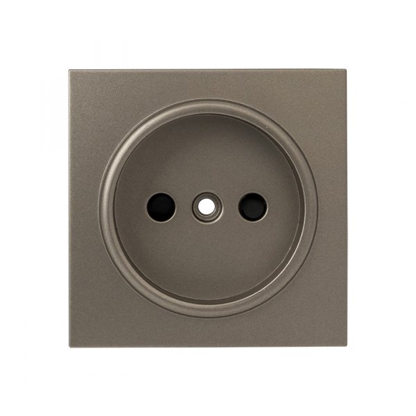 EKF PROxima Валенсия лицевая панель розетки 1-местной б/з 10 А кашемир с защ. штор.
