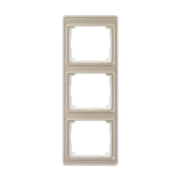 JUNG SL 500 Бронза Рамка 3-ая вертикальная SL583GB