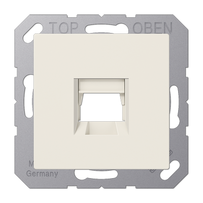 JUNG Kрышка для 1-го разъема без видимого винта подпружиненная шторка термопласт слоновая кость A1569-1WE