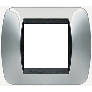BT LV Светлый Хром Рамка на 2 модуля L4802CR