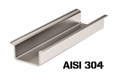 DKC Дин-рейка из нержавеющей стали, с насечкой OMEGA 3A, 35х15мм.