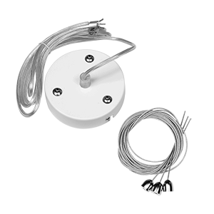 Varton Комплект для подвеса светильников Nimbus и DL белый RAL9003мр, длина троса 2,5 м V4-A0-00.0025.CBL-0000