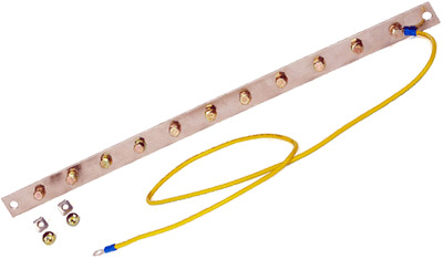 Hyperline TGRD-19 Медная панель заземления, 19" 29826