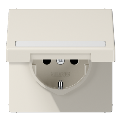 JUNG SCHUKO розетка с полем для надписи и крышкой LS1520BFNAKL