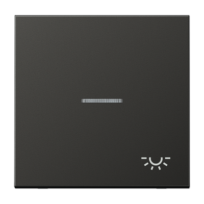 JUNG Клавиша для контрольного выключателя с подсветкой и символом "свет" антрацит AL2990KO5LAN