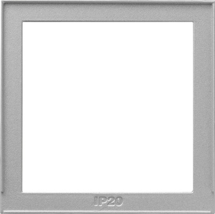 Gira TX-44 Алюминий Адаптерная рамка для приборов S-55 с накладкой 50x50 мм 028965