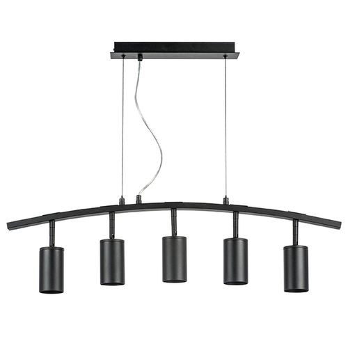 Lightstar LR735375 Люстра RULLO 5х50W GU10 ЧЕРНЫЙ (571735+214437-5), шт