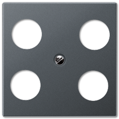 JUNG Накладка для SAT-TV-розетки Hirschmann, матовый антрацит A561-4SAT1ANM