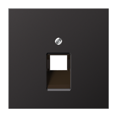 JUNG LS 990 Dark Накладка 1-ой наклонной ТЛФ/комп розетки AL2969-1UAD