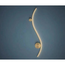 Kink Light 08410-80L,33(3000K) Бра Фальте золото (левое) w20 h80 Led 15W (3000K)