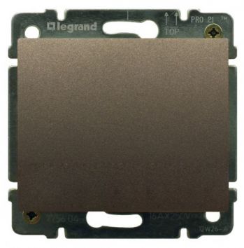 Купить Legrand Galea Life Темная Бронза Накладка заглушки с суппортом 771278
