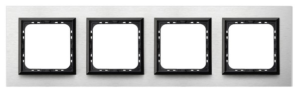 Ospel Sonata Тертый Алюминий Рамка 4-ая R-4RAC/62/25