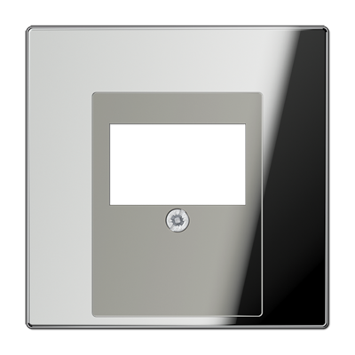 JUNG LS 990 Блестящий хром Накладка розетки ТАЕ, моно/стерео-аудиорозетки, комбинированной вставки GCR2969T