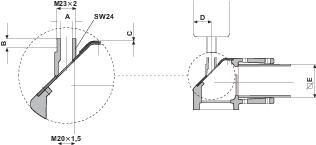 Купить SE S3D Адаптер сигнальной колонны для профиля 50х50 NSYCMACS50