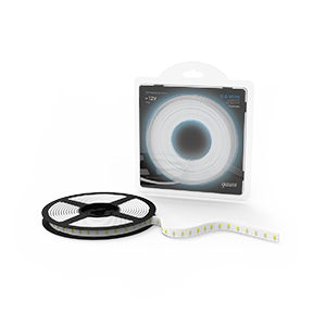 Gauss Лента LED 2835/120-SMD 9.6W 12V DC холодный белый IP66 (блистер 5м) 311000310