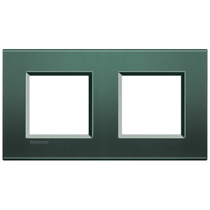 BT LL Зеленый шелк Рамка прямоугольная, 2+2 мод LNA4802M2PK