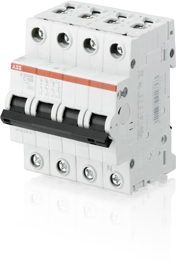 ABB Выключатель автоматический 3P+N S203 C80NA 2CDS253103R0804
