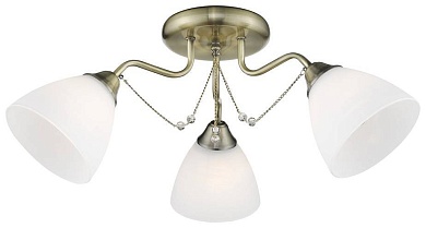 VELANTE 727-507-03 Люстра потолочная Бронза/Белый E27 3*60W