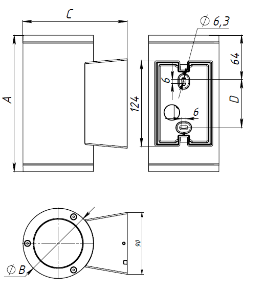 JIMMY LED 12W D10 827 BL