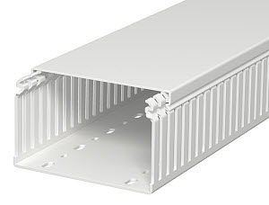 Купить OBO Bettermann Кабель-канал перфорированный распределительный LKVH N 75x125x2000 мм светло-серый RAL7035 6178566