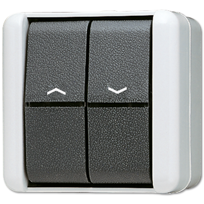 JUNG Выключатель управления жалюзи для накладного монтажа IP44 809VW