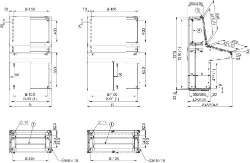 Купить SE Пульт с консолью 1400x1600x845 NSYSDF168