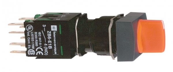 Купить SE XB6 Переключатель 16мм 3 позиции квадратный черный XB6DD235B