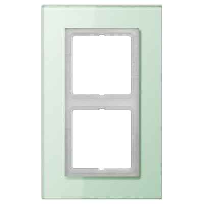 JUNG LS plus Стекло Светло-зеленое Рамка 2-ая LSP982GLAS