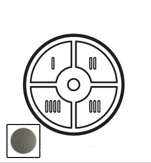 Legrand Celiane Графит Клавиша для сценарного выключателя 4 сцен. 064967