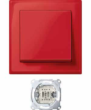 Купить SE Merten SM M-Smart Jumbo Красный Гигант Переключатель 1-клавишный, в сборе 161х161х32 MTN3341-1406
