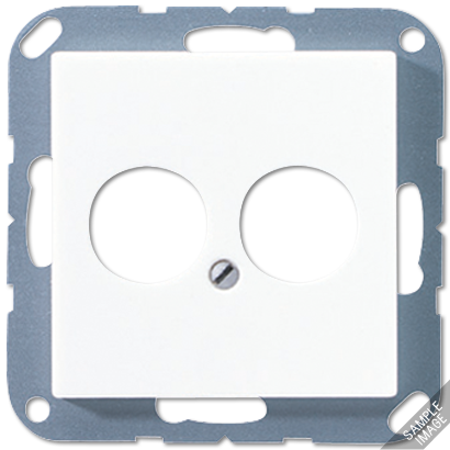 JUNG крышка для 2-х гнезд, чёрный A562-2BFSW