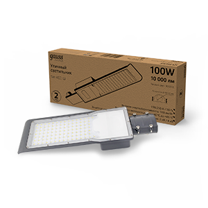 Gauss Светильник уличный Avenue 100W 10000lm 3000K 190-250V IP65 420*160*57мм черн КСС "Ш" LED 1/10 629534100 Gauss Светильник уличный Avenue 100W 10000lm 3000K 190-250V IP65 420*160*57мм черн КСС "Ш" LED 1/10 629534100