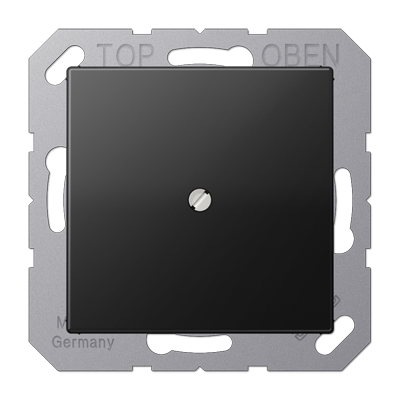 JUNG A Flow/A 550 Черный матовый Кабельный вывод с разгрузкой натяжения A590BFASWM