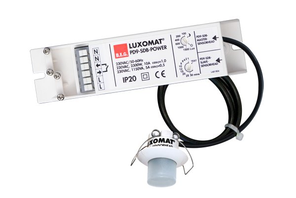 BEG Белый Мини-датчик присутствия для высоких потолков 360° диаметр действия 6м IP65 92931