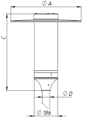 Купить СТ IDALGO 30W RW 840 RAL9005