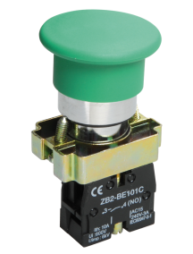 Купить IEK LAY5 Кнопка управления LAY5-BC31Грибок без подсветки зеленая 1з