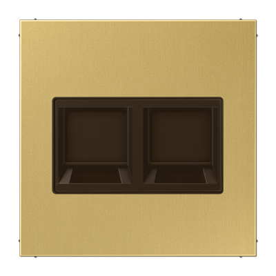 JUNG Плата (фиксация защёлкиванием) для одного модуля металл латунь Classic ME1969-25WEC