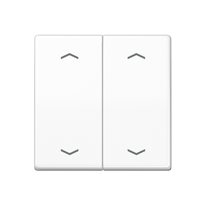 JUNG Клавиша для KNX кнопки, 2 группы с символами "стрелки" дюропласт белый AS102PWW