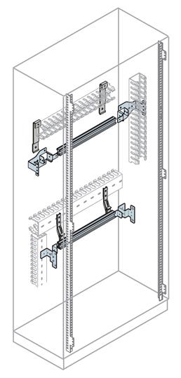 ABB DIN-рейка Ш=600мм 24мод+фронт кронштейн EH0024